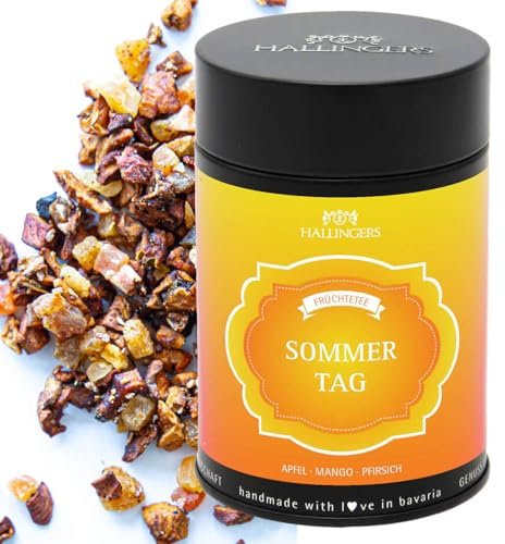 Hallingers Genuss Manufaktur Loser Früchte-Tee mit Apfel, Mango & Pfirsich