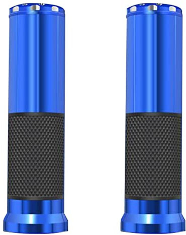 Anti-Rutsch Motorrad Lenkergriffe Griffe,Asudaro 1 Paar Universal Motorrad 25mm Handgriff Gasgriff Motorradgriffe Motorcycle Handle Bar Grips für Fahrrad-Motorrad Roller Mopeds,Blau