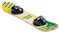 Slippery Racer Kids Snowboard aus Hartholz mit Klettbindung in verschiedenen Größen (90 cm, Gelb/Grün)