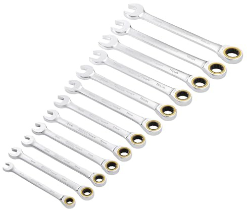 Draper Expert HI-TORQ® Metric Ratchet Combination Spanner Set (12 Piece)