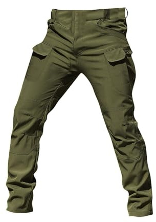 uxxnjfg Pantalon Trabajo Hombre Trekking Chinos Cargo Pantalón Senderismo Camuflaje Tallas Grandes Pantalon con Bolsillos Militar Ropa De Caza para Hombre Ofertas Flash del Dia Verde del ejército M