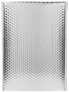 Luftpolstertaschen, 100 Stück, selbstklebend, wasserdicht, Luftpolster-Versandtaschen, Luftpolsterumschläge, Versandtaschen für Umzug, Versand und Aufbewahrung, Silber, 15 x 20 cm
