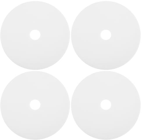 Veemoon 4Pcs Toilet Brush Refills Covers Odor Blocking Pads for Toilet Brush Cleaning System Sturdy Design for Freshness Retention and Versatile Application
