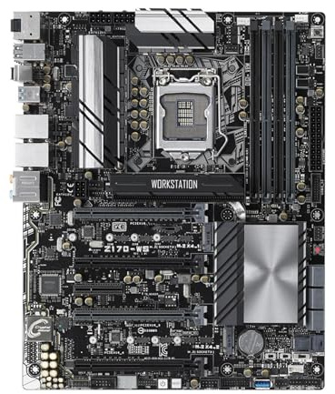 Placa Madre Placa Base Fit For ASUS Z170-WS Compatible con CPU 6600K, 6700K, 7350K, 7600K, 7700K y 6300T DDR4 3400 MHz LGA1151 HDMI M.2 NVME PCIe 3.0 ATX