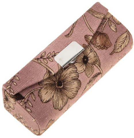 Alipis Scatola Porta Rossetto Rosa in Cuoio con Specchio Integrato, Previene Macchie nella Borsa e Separazione del Rossetto, per Cosmetici e Gioielli