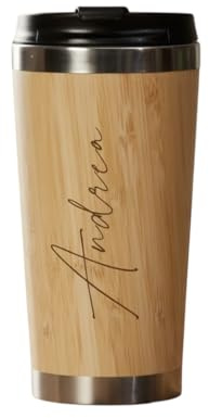Personalised Insulated Travel Mug Gift Any Name Script Font