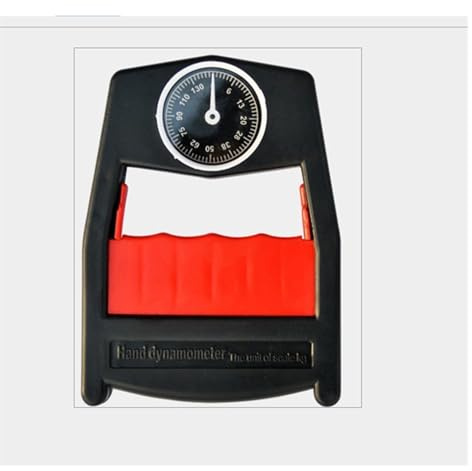 Dinamometro digitale, Dinamometro, Strumenti Misuratore Di Forza Della Presa Mano Capacità Allenamento Per Avambraccio, 130 Kg/287 Lb,Unità Di Misura Portatili(Red)