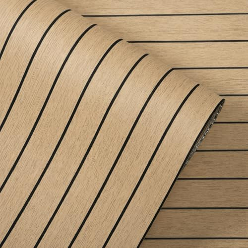Camiraft Selbstklebend Tapete Holzoptik 3MM Verdicken Wandpaneele Selbstklebend 40cmX300cm Möbelfolie Holzoptik Vintage Holz tapeten für Küche Schlafzimmer Wohnzimmer Wand Möbel Braun