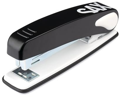 SAX 249 Hefter - Für bis zu 25 Blatt, Max. Tiefe 96mm, Robustes Design, 159 Klammern Kapazität, Zwei Heftungsarten, Geeignet für den Schreibtischgebrauch