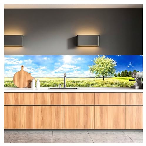 Dimex Küchenrückwand Folie selbstklebend Baum AUF Wiese | Klebefolie - Dekofolie - Spritzschutz für Küche | Made in EU - 260 cm x 60 cm