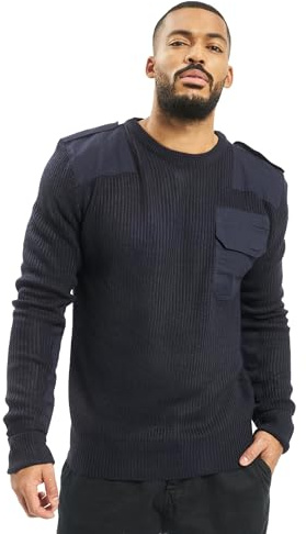 Brandit BW-Pullover - Rundhals, Navy, Gr.- S/46-48