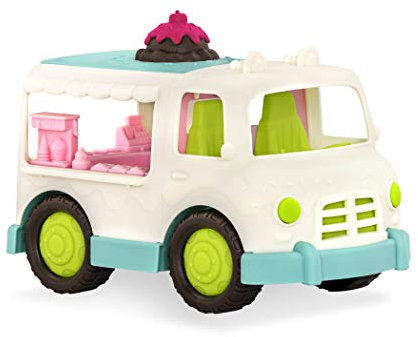 Battat Wonder Wheels Großer Eiswagen 27 cm Kinder Auto Spielzeug Outdoor Sandkasten Sandspielzeug Fahrzeug für Mädchen und Jungen ab 1 Jahr VE1022Z