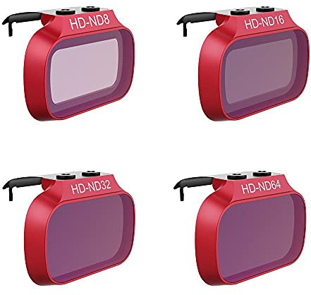 PGYTECH UK P-12A-019 DJI Mavic Mini 2 Neutral Density Filter Set (Professional), Black, 8/16/32/64