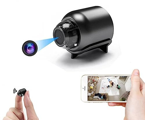 Mini telecamera WiFi 1080P HD Visione notturna inclusa Rilevazione del movimento Monitoraggio remoto Micro baby monitor grandangolare a 160 ° for sicurezza interna ed esterna ( Color : With 128GB Memo