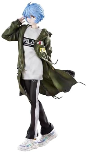 Zhongkaihua Ayanami Rei Figur, 24 cm, Trend-Stil, Anime, PVC-Statue, Computertisch-Dekoration, Dekoration, Weihnachts- und Geburtstagsgeschenk für Fans