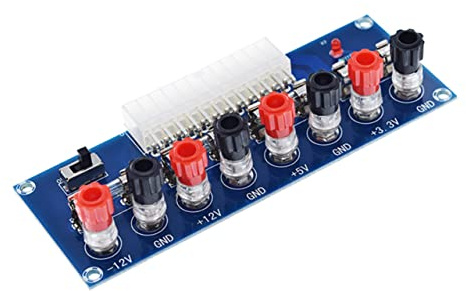 BESTonZON ATX-adapterplatine Stromversorgungsplatine 24-polige Ausgangsklemme Stromausgangsklemme Stromversorgungssteckdosenmodul Chassis Terminal Zubehör Rechner Netzteil