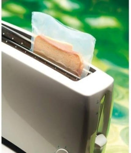 Lot de 12 sacs grille-pain anti-adhésifs réutilisables sans PFOA/BPA pour pâtisseries, tranches de pizza, sandwichs au fromage grillés, poulet, pépites et toasts