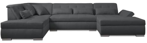 Lisa Design Vermont - canapé panoramique d'angle Gauche - 7 Places - XXL