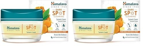 Himalaya Crema alla curcuma che schiarisce le macchie scure, riduce visibilmente le macchie scure in 1 settimana, 50g (Confezione da 2)