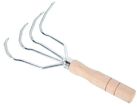 Toddmomy 2piezas Rastrillo De Jardín De Dientes con Mango De Madera Herramienta para Aflojar y Suelo Huertos y