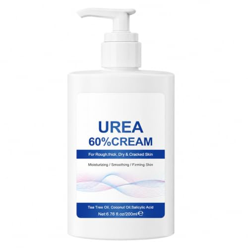 200ml 60% Urea Hand Foot Cream - Cracked Heel Repair Cream | Callus for Feet, Knees, Hands, Urea Lotion for Deep Moisturizing and Softening, Urea Cream 60 Percent for Feet