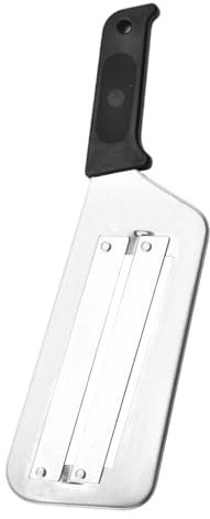 Affettatrice per cavolo in acciaio inox, a mano con doppia lama, tagliaverdure multifunzionale, manuale, affettatrice per crauti, non facile da passivare (nero)