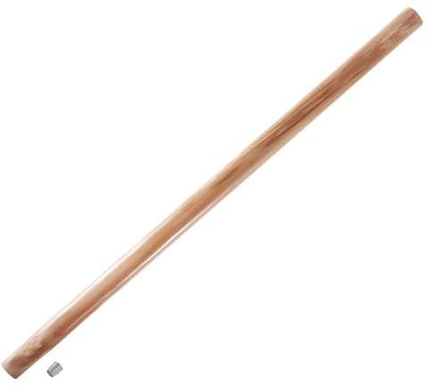 FOCMKEAS Premium Hornbeam Wood Hammer Handle Replacement 90cm Long Wood Tool Handle,Ball Peen Hammer Handles with a Steel Wedges Suitable for Small Hammers or Axes with 36×27mm Tenons