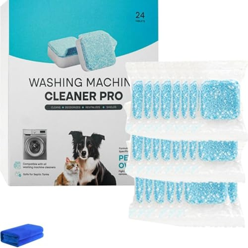 Detergente Lavatrice, Tablet Lavatrice, Detergente Disincrostante rimuove facilmente i residui, Ingredienti naturali Adatto a tutte le lavatrici