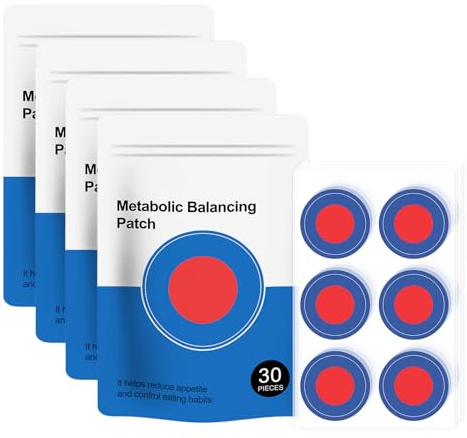 Metabalance Patch Slim Patch für Stoffwechselgleichgewicht Nicht Reizend Einfach anzuwenden 24h Wirkung für Männer und Frauen Sanfte Beruhigung für Alle Körpertypen (4PC)