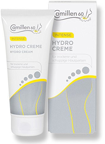 Hydro Creme Camillen 60, Fußcreme mit Urea 10%, Kamille für trockene Füsse, 100 ml