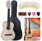 VGS Pro Natura Silver 3/4 Konzertgitarre Starter Set (Massive Fichtendecke, Boden und Zargen: Ahorn, Set inkl. Tasche, Gitarrenschule, Stimmpfeife, 3 Plektren & 1 Satz Saiten) Seidenmatt