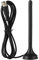 Antena Digital para Interiores DVB-T, Antena de TV Digital con Base magnética, recepción de UHF y VHF, Cable de 4.9 pies
