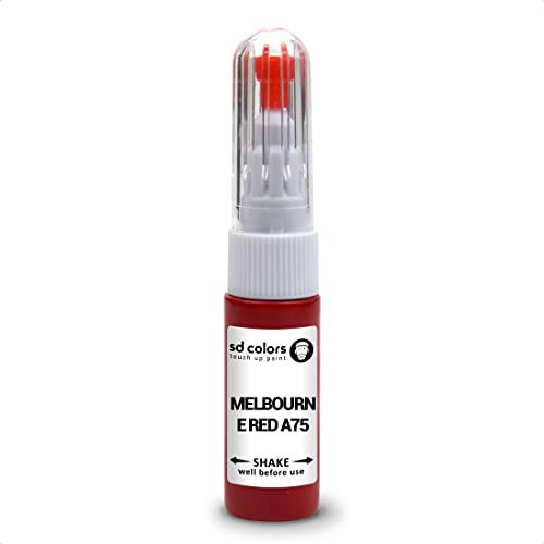 SD COLORS Melbourne Kit de réparation de stylo de retouche de peinture Rouge A75 20 ML