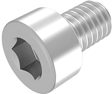 SECCARO Tornillo cilíndrico M4 x 6 mm, acero inoxidable V2A VA A2, DIN 912 / ISO 4762, hexágono interior, rosca completa, 20 piezas