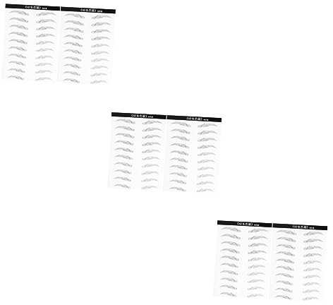 FRCOLOR 6blätter Wasserdichte Augenbrauen Aufkleber Für Haarähnliche Simulation Einfache Anwendung Für Dünne Oder Fehlende Augenbrauen