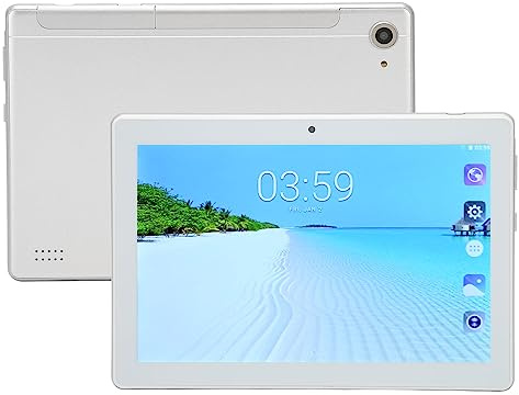 8 Zoll Tablet, HD IPS Touch Screen Tablet für Android, 2GB RAM 16GB ROM Octa Core CPU Gaming Tablet, Unterstützung Dual SIM Dual Standby, 4000mAh (Silber)