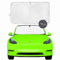 kinder Fluff Windscreen Sun Shade for Teslas Models 3 & Y | Oxford Cloth Foldable Car Sun Shield | Shade Design Fits Tesla Models 3 & Y Sunshades for Auto Windshield - XXS (142x95cm)