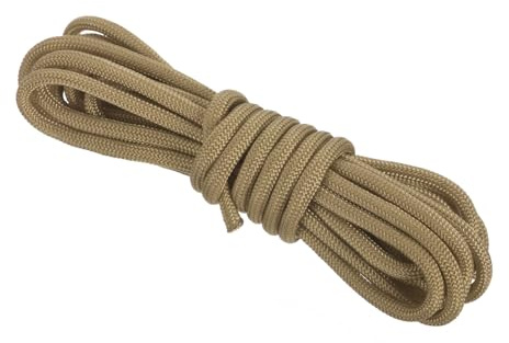 Rebower 550 Paracord Rope 10ft, 4mm Thin Paracord Nylon Cord 7-Strand Core [for Tent Camping Outdoor Gear] - Light Brown