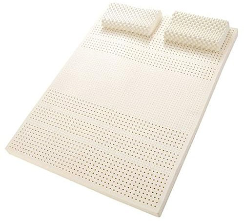 KUGGKKTP Latexmatratze, superweich, 100% natürlich, Schlichtes Design, entspannende Schlafzimmer-Latexmatratze mit Topper, Matratzenauflage aus Naturlatex,1 Zoll,150 x 200 cm (59 x 79 Zoll)