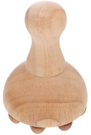 BELLIFFY Bâton de Massage Bois Ergonomique Musculaire pour Jambes Brosse Méridienne Naturelle Sans Électricité pour Relaxation et Soulagement des Douleurs