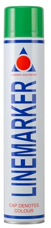 Aerosol Solutions Linemarker Green Marking Spray 750 ml - Quick Drying Floor Marking Paint for Roads, Car Parks, Warehouses & Sports Fields
