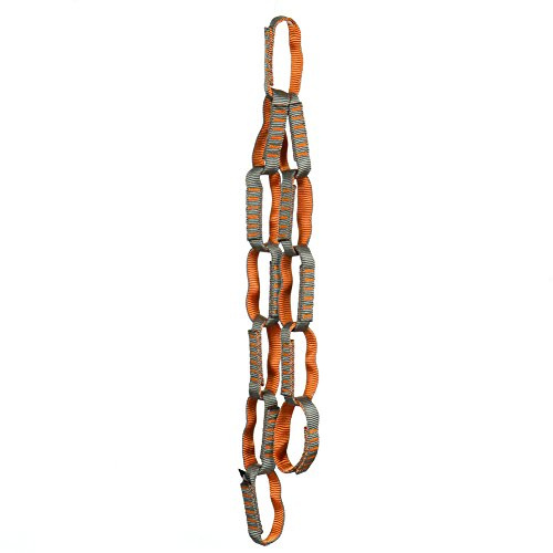Fusion Climb 12 Individual Loop Daisy Chain 5000 lb Test Stitched Nylon Webbing 40 x 0.75,Safe Chain,CE Certified for Outdoor Activities,Personal Anchor Tether System,Aid Climbing (GRYORG)