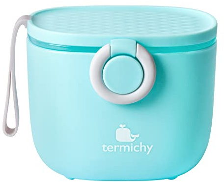 Termichy Dispensador de fórmula para bebés, contenedor dispensador de fórmula portátil para viajes, actividades al aire libre para bebés, 250g (azul, 1 paquete)