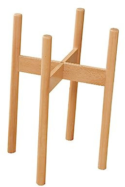 BESPORTBLE Lagerregale für den Außenbereich Pflanzenhalter aus Holz Anlage Regalpflanzen Blumentopfgestell aus Holz Lagerregal aus Holz drinnen Blumentopfständer kleiner Blumenständer Hölzern