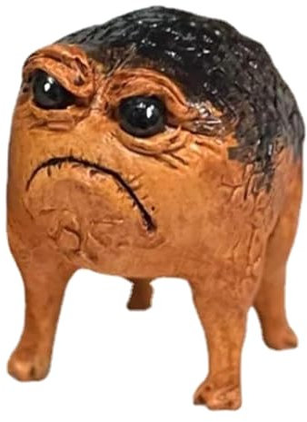 KIKAPA Statua Rana Scontrosa, Rospo Brutto Arrabbiato per Giardino e Cortile, Decorazione Divertente per Casa e Ufficio, Scultura Facile da Usare