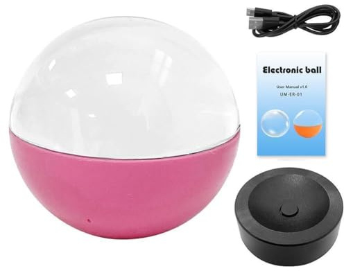 Boule de cristal de 6,9 cm avec affichage électronique, album photo numérique personnalisé avec vidéos et photos téléchargeables, pour anniversaire, mariage, souvenirs de mariage (rose, 1 pièce)