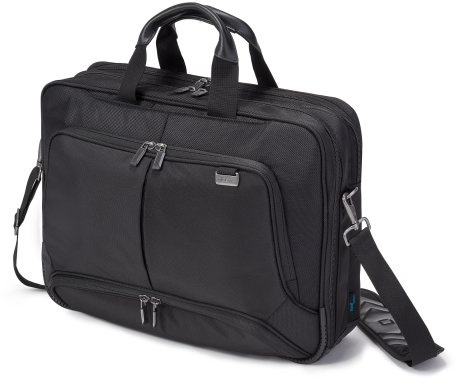 Dicota Top Traveller 15–17,3 Zoll PRO Umhängetasche für Laptop, Computer und Tablet, Leichtgewichtige Laptoptasche mit Öffnung an der Oberseite, Schwarz