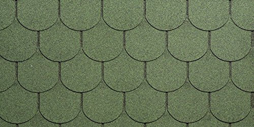 Tegola bituminosa granigliata verde