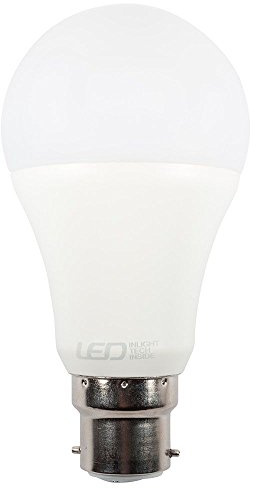 LITECRAFT Light Bulb B22 Bayonet Cap 9 Watt LED GLS Smart Lamp - Cool White
