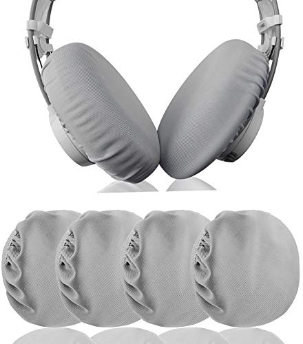 Geekria Lot de 2 Housses d’Oreillettes en Tissu Flexible pour Casque - Certifié sécurité Produit - Lavable & Extensible, Protections d’Oreillettes pour Grands Casques Circum-Auriculaires